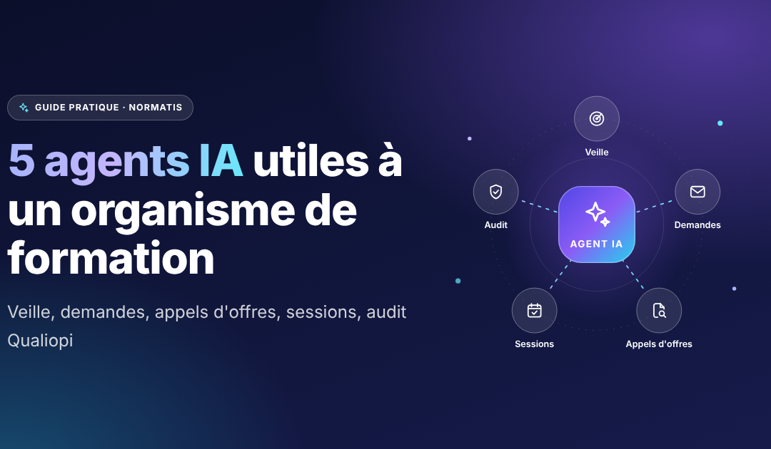 5 agents IA utiles à un organisme de formation